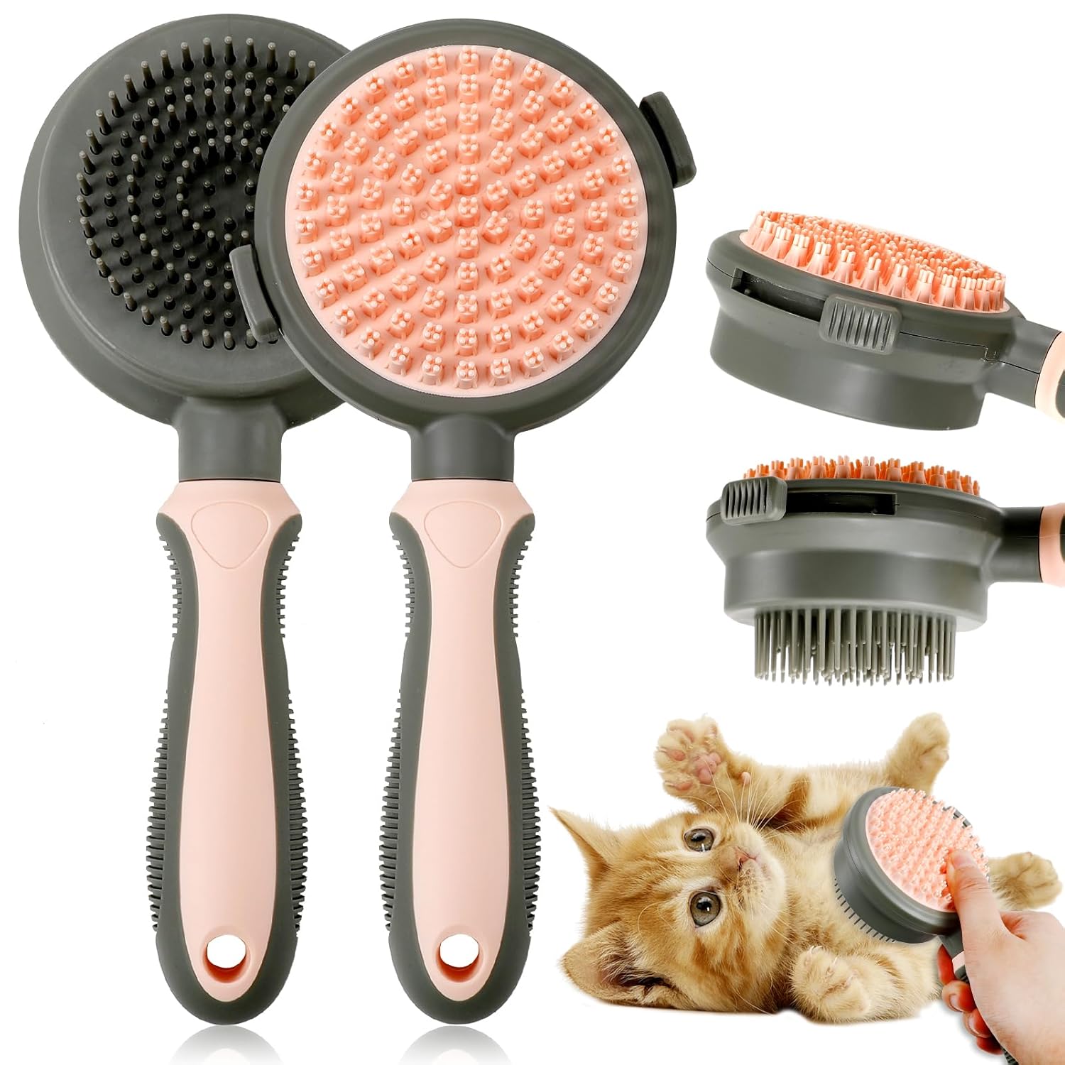 Elevate Your Cat's Grooming Experience with Our 2 In 1 Double Side Cat Brushes